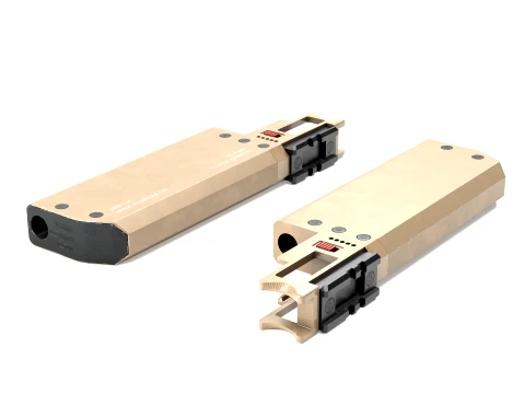 Fischer Development Suppressor for Glock 19 Gen5 FDE 3D Model