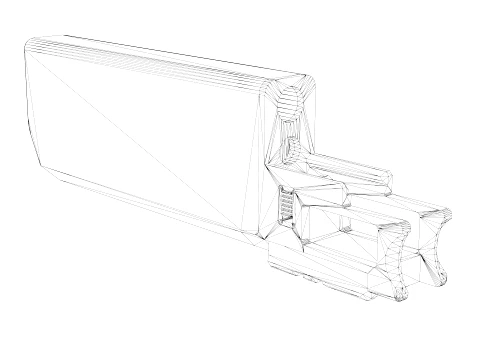 Fischer Development Suppressor for Glock 19 Gen5 FDE 3D Model