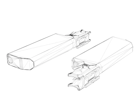 Fischer Development Suppressor for Glock 19 Gen5 FDE 3D Model