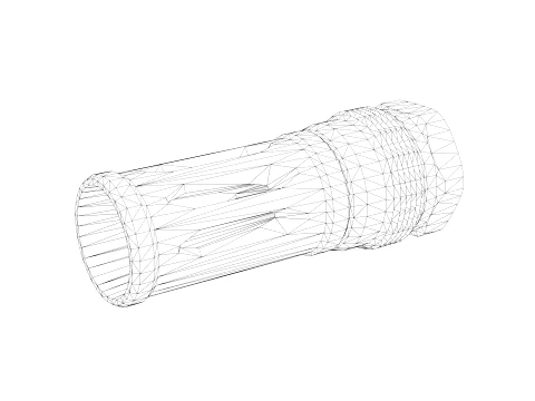 Rearden MFG R2C Flash Hider 3D Model
