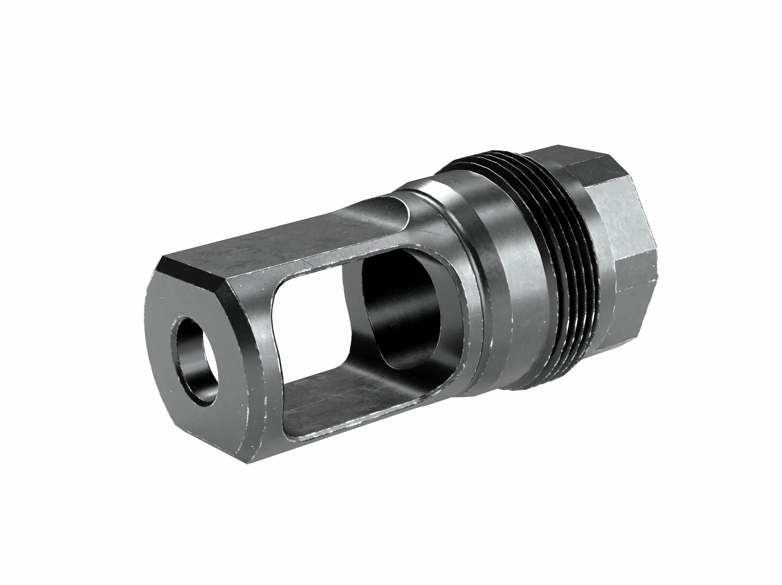 FPM M80 Muzzle Brake for 223 and 308 3D Model .c4d .max .obj .3ds .fbx .stl .blend 