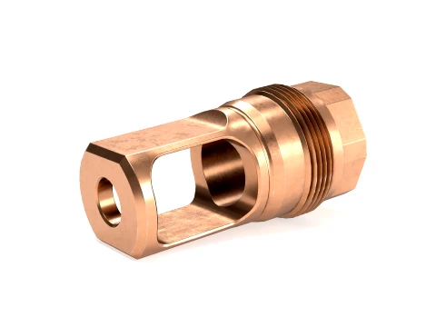 FPM M80 Muzzle Brake Heat Treat for 223 and 308 3D Model