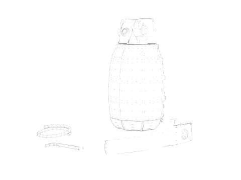 DM51 Hand Grenade 3D Model