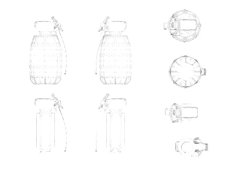 DM51 Hand Grenade 3D Model