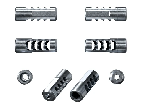 TI PRO 4 Muzzle Brake 3D Model