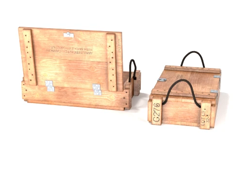 Wooden Ammo Box 3D Model