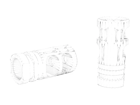 Aero Precision VG6 Gamma 556 Muzzle Brake 3D Model