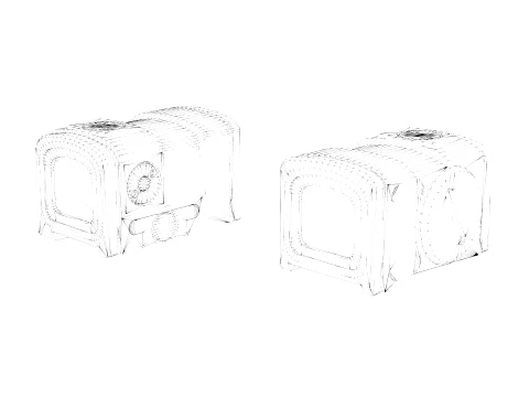 ACRO P-2 3 5 MOA - Red Dot Reflex Sight 3D Model