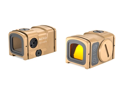 ACRO P-2 3 5 MOA - Red Dot Reflex Sight FDE 3D Model