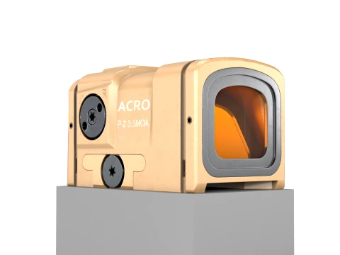 ACRO P-2 3 5 MOA - Red Dot Reflex Sight FDE 3D Model
