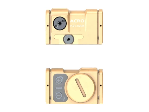 ACRO P-2 3 5 MOA - Red Dot Reflex Sight FDE 3D Model