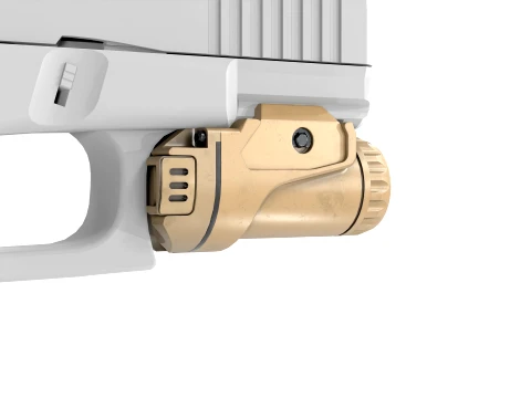 Compact Weapon Mounted Light FDE 3D Model