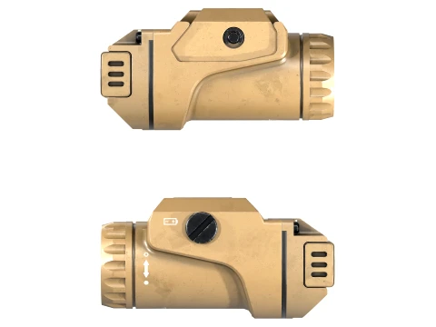 Compact Weapon Mounted Light FDE 3D Model