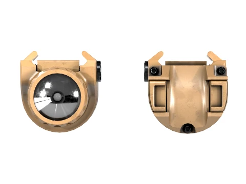 Compact Weapon Mounted Light FDE 3D Model