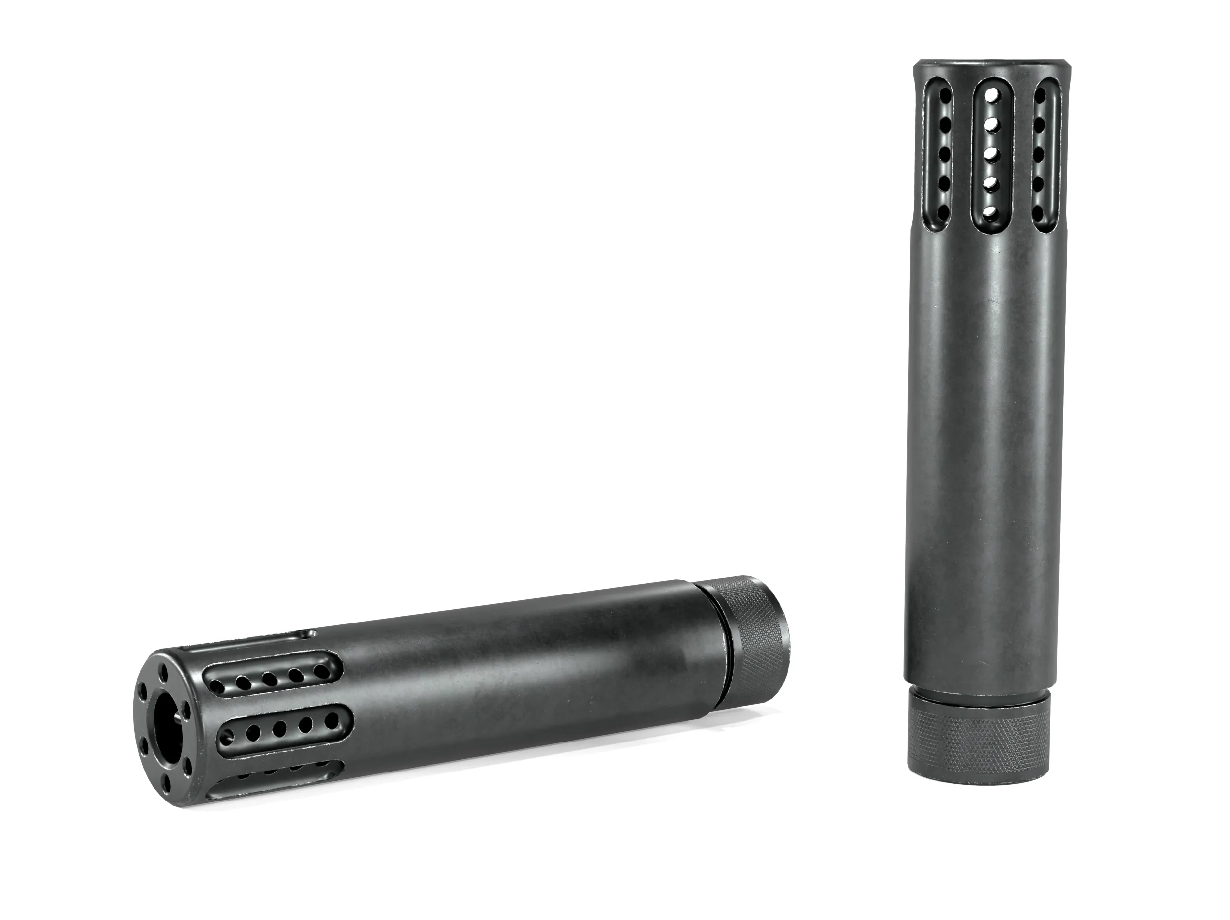 GunTec Muzzle Brake with Slip-Over Barrel Shroud 3D Model .c4d .max .obj .3ds .fbx .stl .blend 