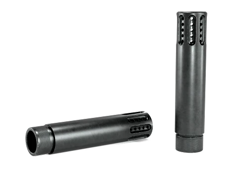 GunTec Muzzle Brake with Slip-Over Barrel Shroud 3D Model