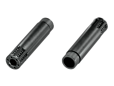 GunTec Muzzle Brake with Slip-Over Barrel Shroud 3D Model