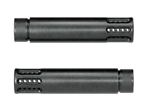 GunTec Muzzle Brake with Slip-Over Barrel Shroud 3D Model
