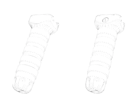 TROY Modular Combat Foregrip FDE 3D Model