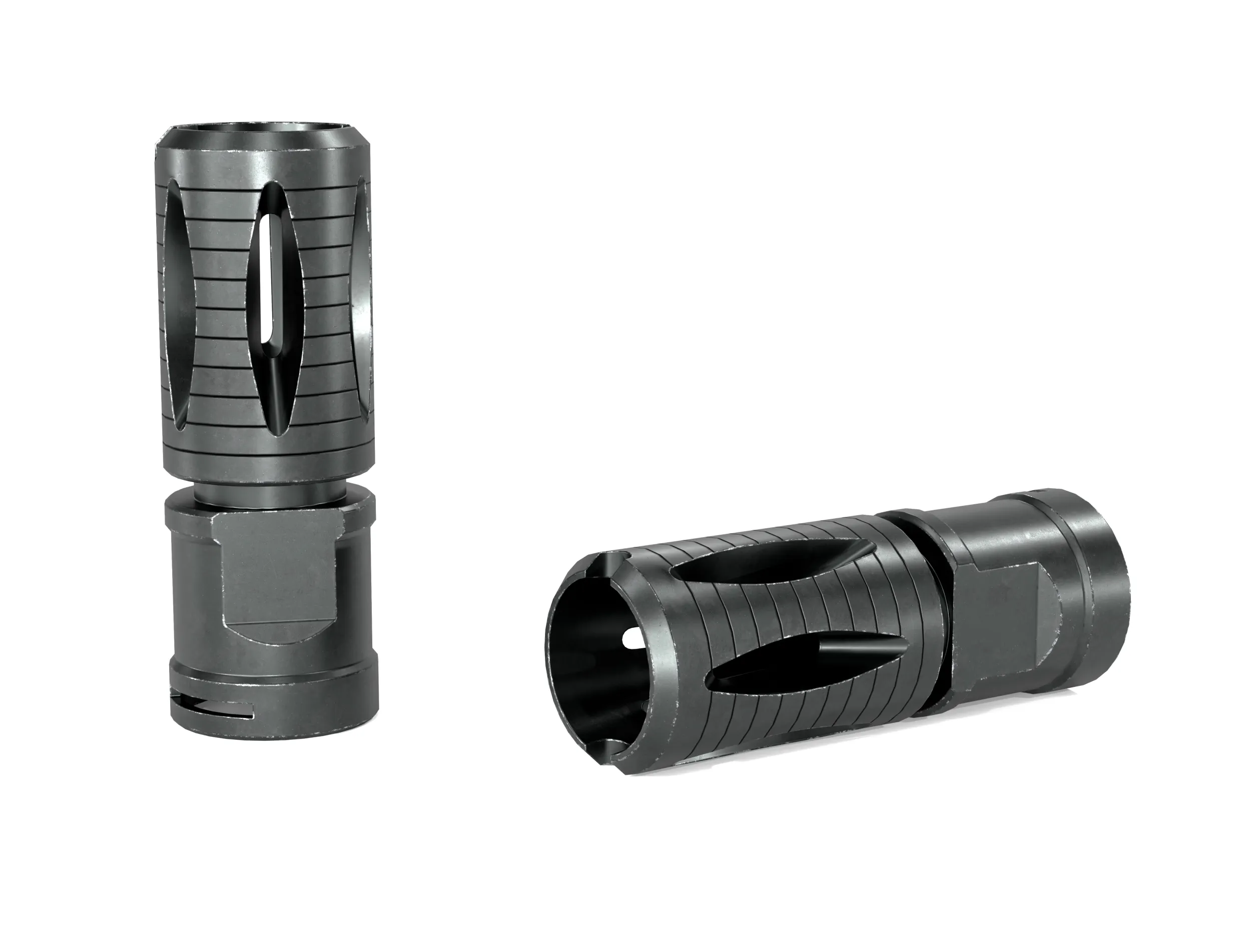 HK417 Flash Hider 3D Model .c4d .max .obj .3ds .fbx .stl .blend 