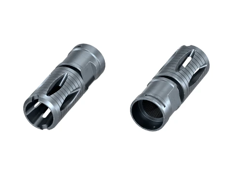 HK417 Flash Hider 3D Model