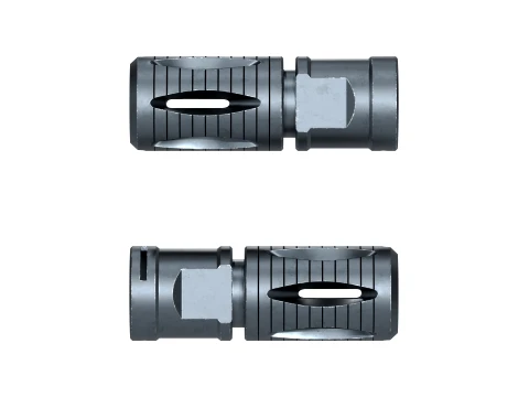HK417 Flash Hider 3D Model