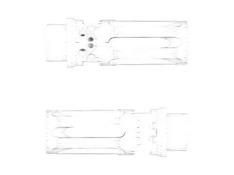 WARCOMP 556 CTN 1-2-28 Closed-Tine Flash Hider 3D Model