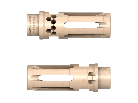 WARCOMP 556 CTN 1-2-28 Closed-Tine Flash Hider FDE 3D Model