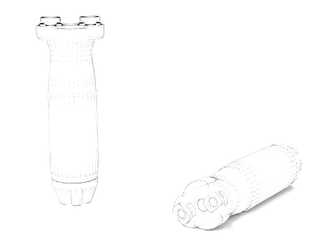 Samson M-LOK Vertical AR-15 Forend Grip FDE 3D Model