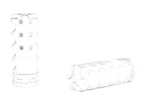 Precision Armament Hypertap Muzzle Brake 3D Model