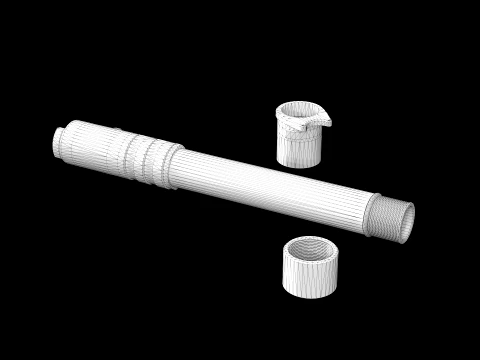 NIGHTHAWK CUSTOM - 1911 45 ACP Threaded Barrel 3D Model