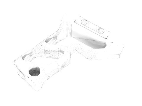 Fortis SHIFT Vertical Grip FDE 3D Model