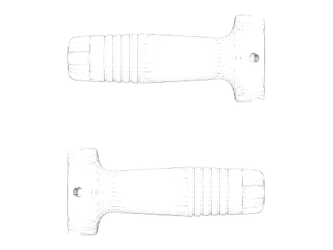 Lancer Tactical Nylon Polymer Picatinny Vertical Foregrip 3D Model