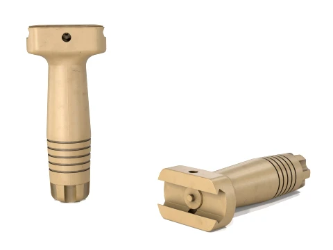 Lancer Tactical Nylon Polymer Picatinny Vertical Foregrip FDE 3D Model
