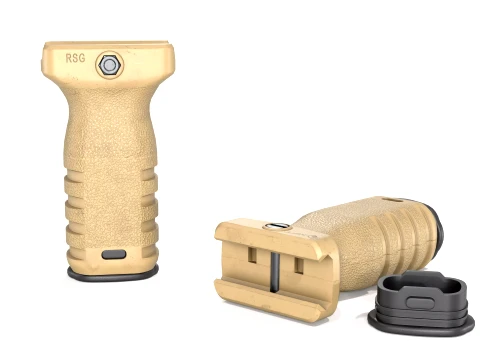 MFT React Short Vertical Grip Foregrip FDE 3D Model