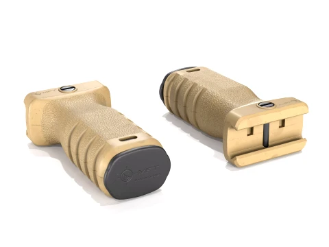 MFT React Short Vertical Grip Foregrip FDE 3D Model