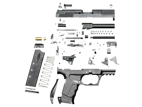 Walther P99 Pistol 3D Model