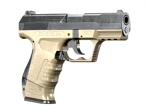 Walther P99 Pistol FDE 3D Model