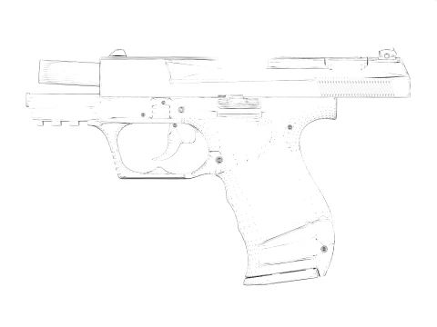 Walther P99 Pistol FDE 3D Model