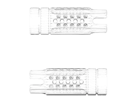 SLR Rifleworks Synergy 30 Cal Compensator 3D Model