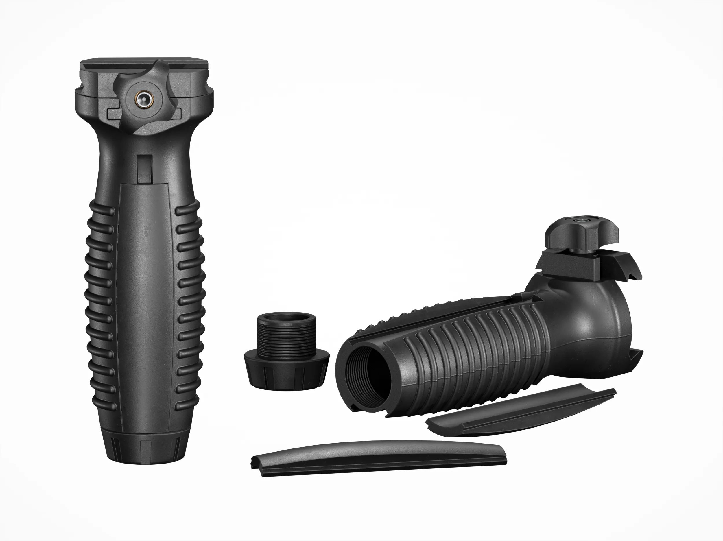 Picatinny AK-12 Vertical Grip 3D Model .c4d .max .obj .3ds .fbx .stl .blend 