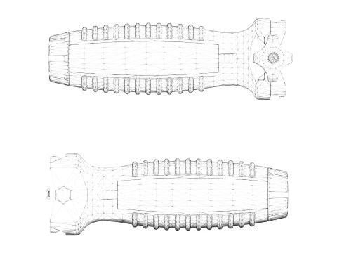 Picatinny AK-12 Vertical Grip 3D Model