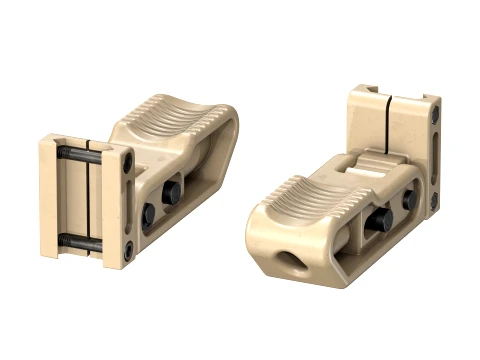 Tactical LWRC Vertical Folding Grip FDE 3D Model