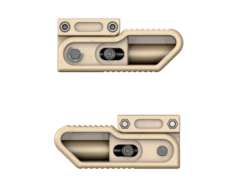 Tactical LWRC Vertical Folding Grip FDE 3D Model
