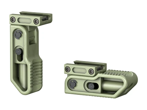 Tactical LWRC Vertical Folding Grip OD Green 3D Model