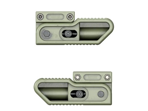 Tactical LWRC Vertical Folding Grip OD Green 3D Model