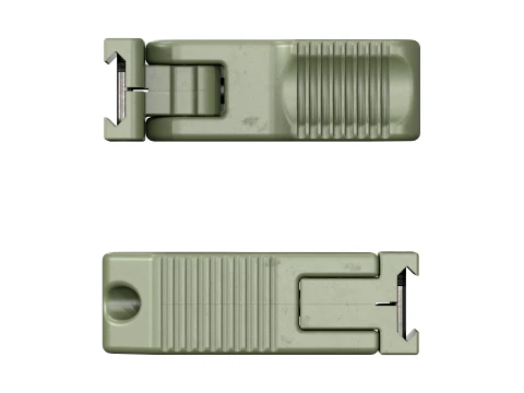 Tactical LWRC Vertical Folding Grip OD Green 3D Model