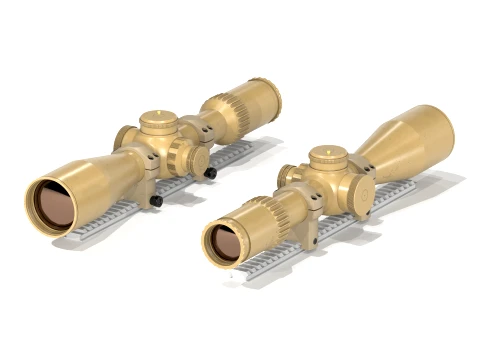 Schmidt Bender 6 36 56mm PM II High Performance Riflescope Scope FDE Modello 3D