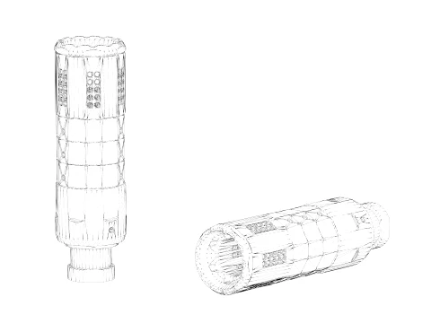 Strike Pistol Linear Compensator 3D Model