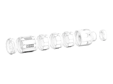 Strike Pistol Linear Compensator 3D Model